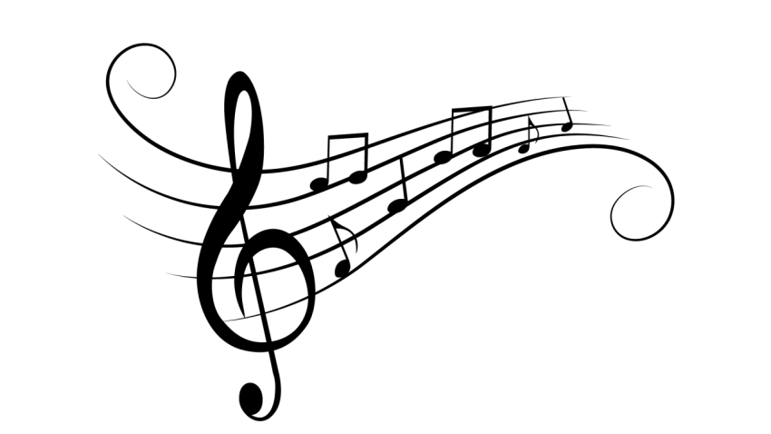 Music notes clipart no background
