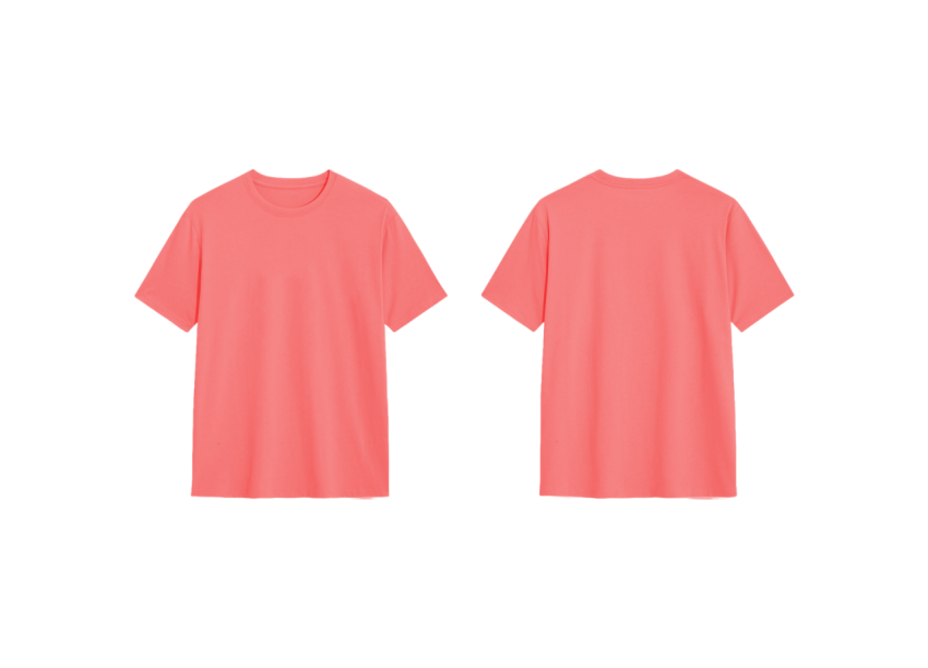 T shirt mock up front and back