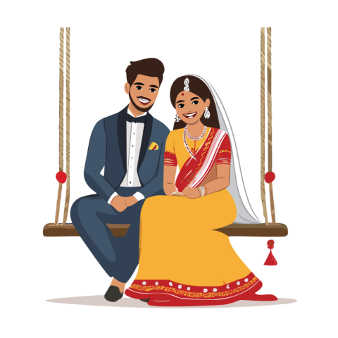 Beautiful indian couple vector images download hd