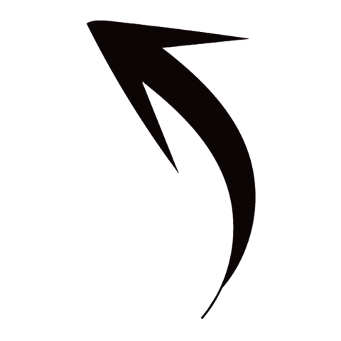 Black Arrow Png curved png image download