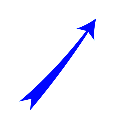 Blue arrow png image