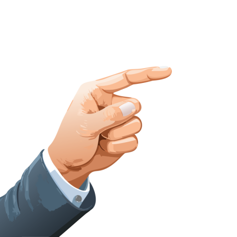 Hand pointing
