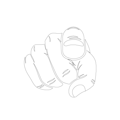 Hand pointing png