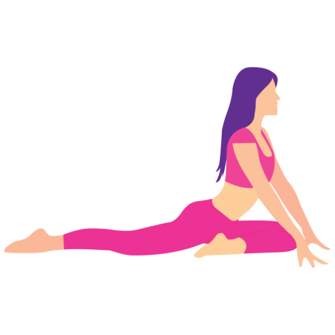 Woman doing yoga png