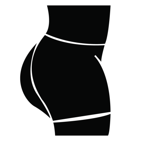 Woman buttock
