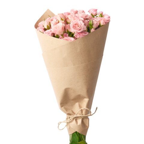 Pink rose bouquet png transparent