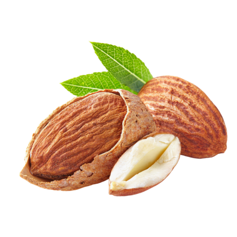 Transparent almonds