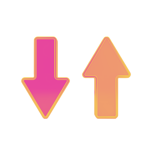 3d view arrow image