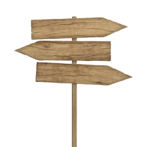 Wood arrow sign clipart