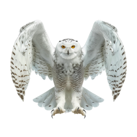 Black and white owl png