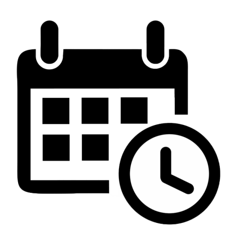 Black calendar png
