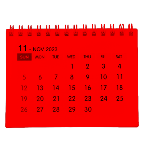 Red calendar png