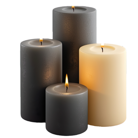 Candle png black and white