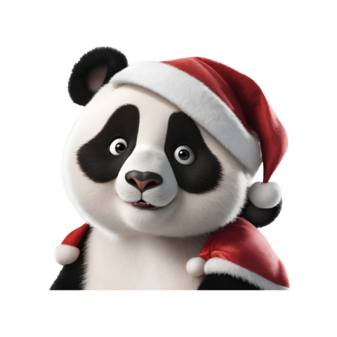 Cute panda png image
