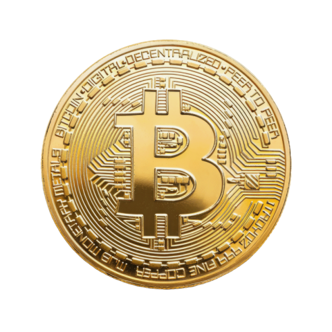 Gold bitcoin png