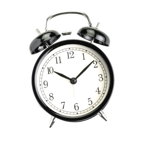 Alarm clock png black and white