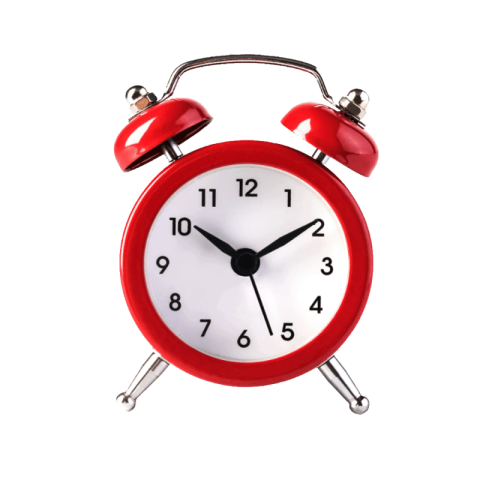 Red alarm clock png free