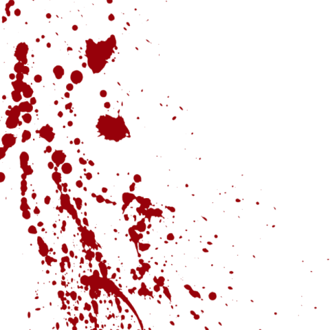 Transparent blood splatter png