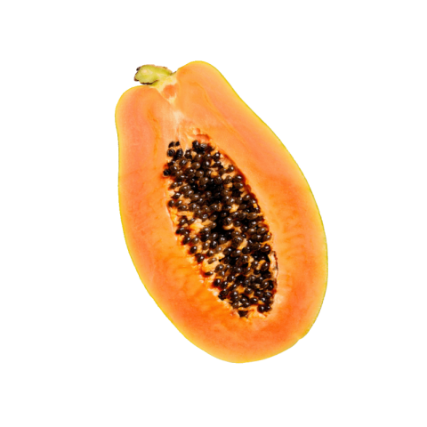 Half cut papaya png