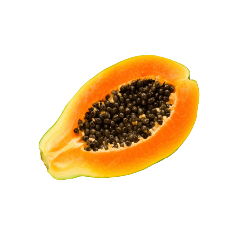 Half cut papaya png free