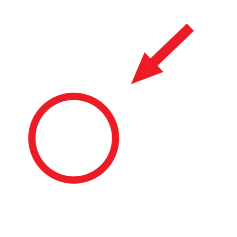 Red circle with arrow png transparent