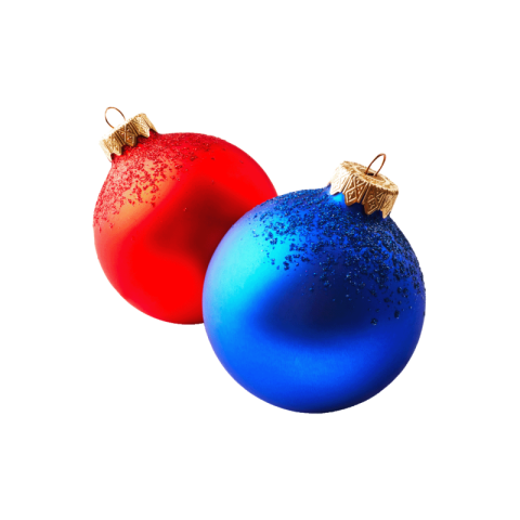 Christmas balls png transparent