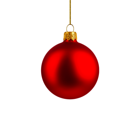 Red christmas ball png