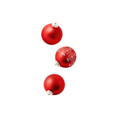 Red christmas ball png image download free