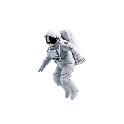 Floating astronaut png