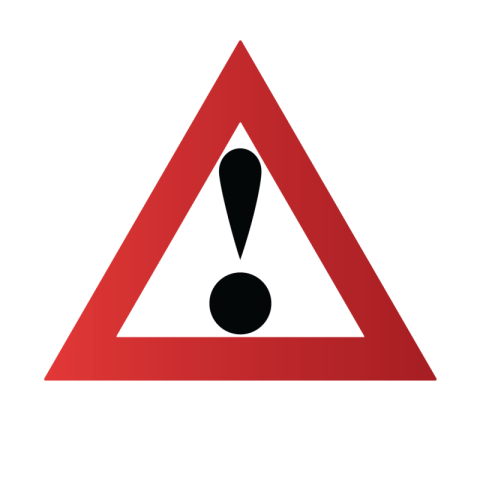 Red danger sign png