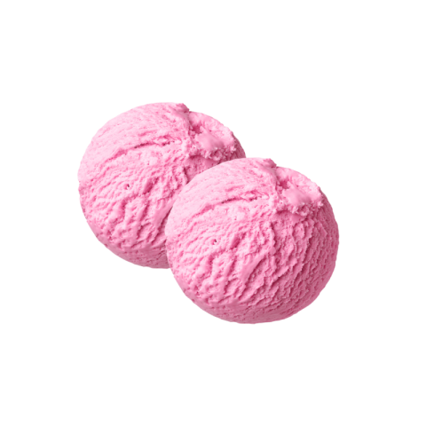 Strawberry ice cream png transparent