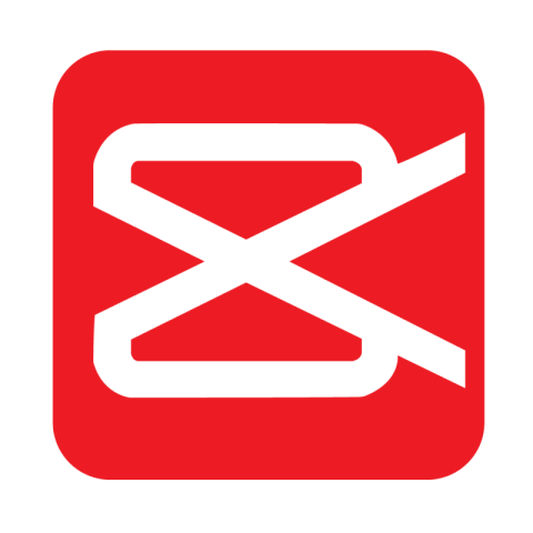 Red capcut logo png