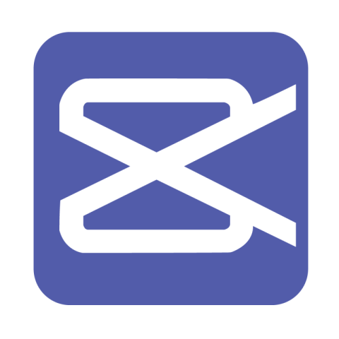 Blue capcut logo png