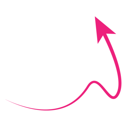 Transparent background curved arrow png
