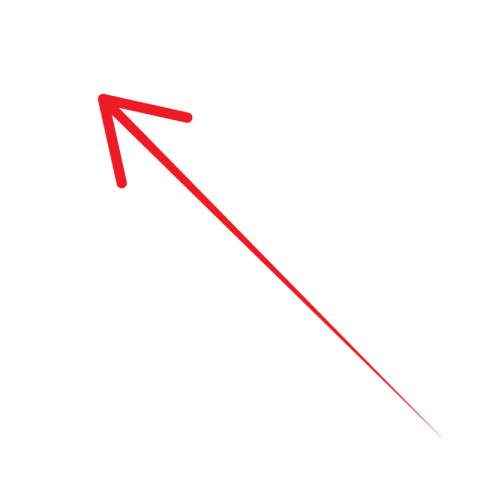 Red straight arrow png