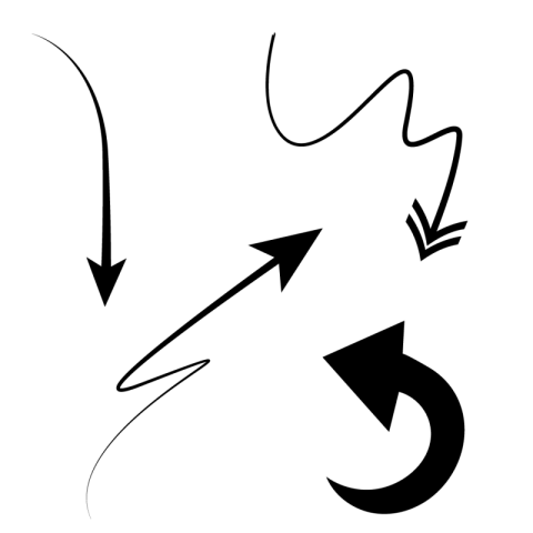 Arrow doodle transparent image download