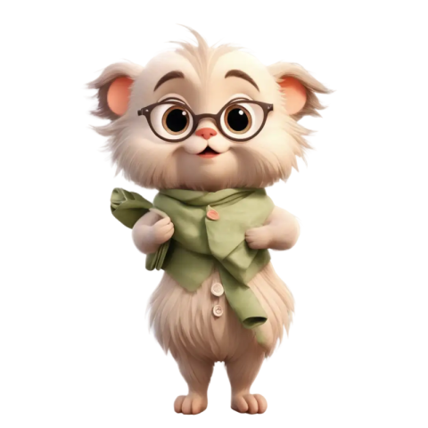 Cartoon cute cat wear sunglass