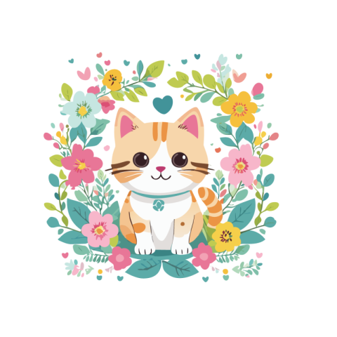 Cute cat Transparent png