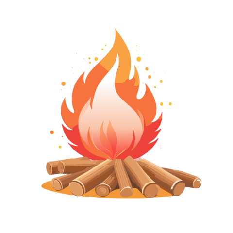 Fire png vector free