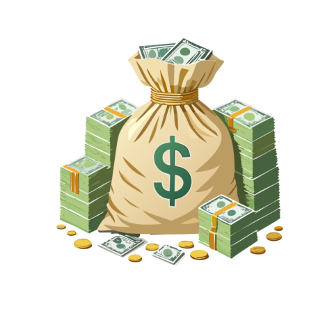 Money bag png transparent
