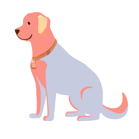 Dog vector png image