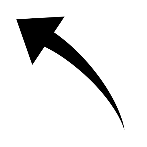 Black Curved arrow png