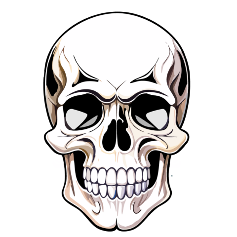 Transparent skull png