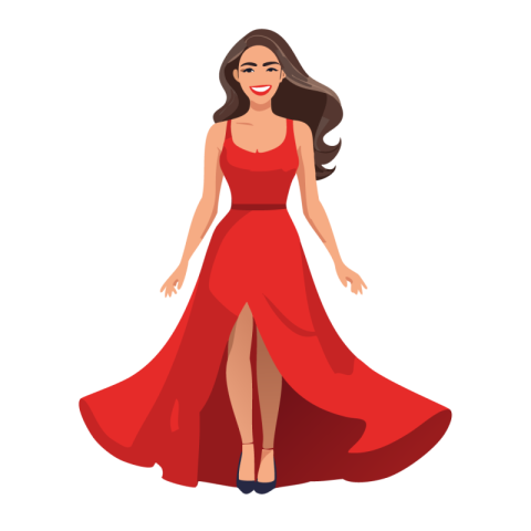 Female vector png