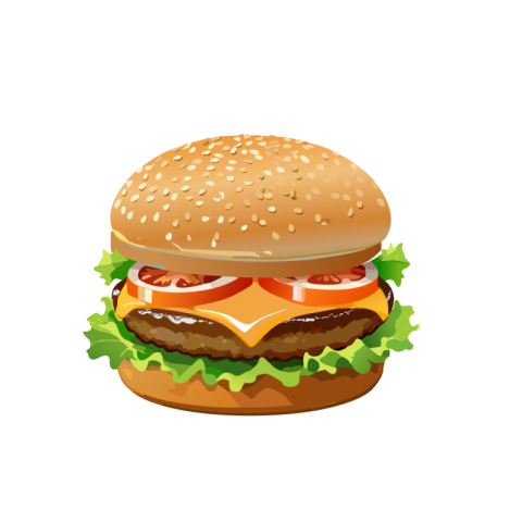 Burger vector png image