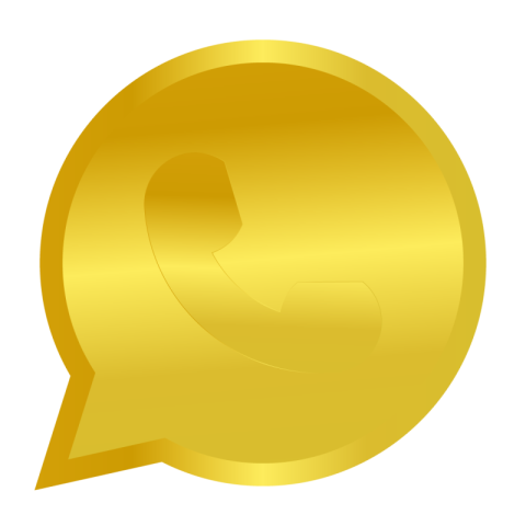 Golden Whatsapp png Image