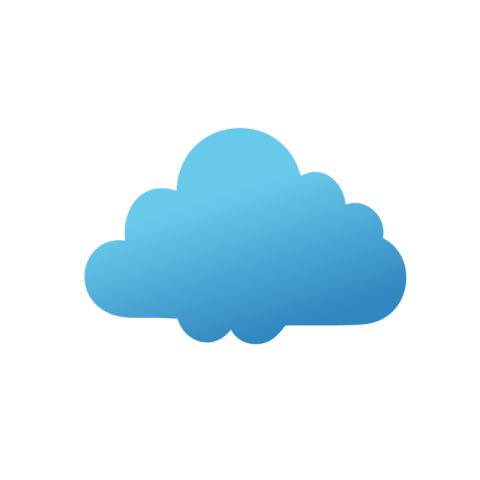 Blue cloud png