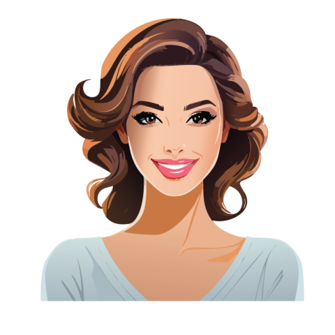 Women Face Vector Png
