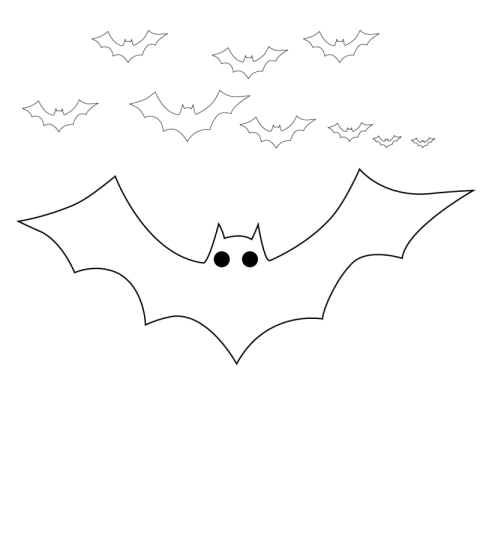 Batman logo outline