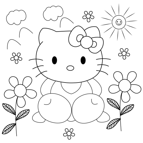 Hello kitty drawing